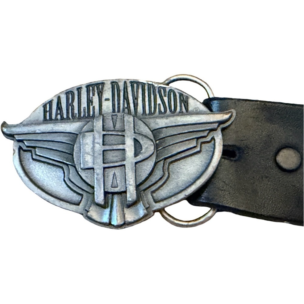 Vintage 1996 Harley-Davidson Leather Belt | Made in USA | Size S 28–30